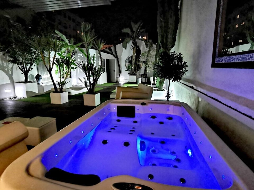 HEATING WATER IN THE PRIVATE JACUZZI