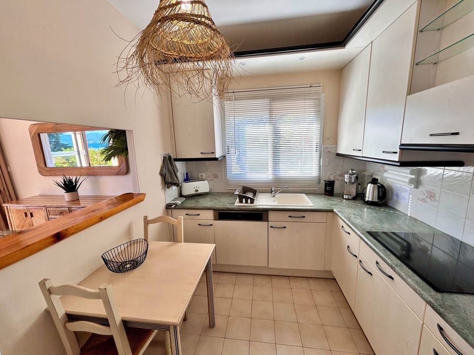 Comfort Apartment, 1 Bedroom, Terrace, Garden View | Private kitchen | Coffee/tea maker, electric kettle