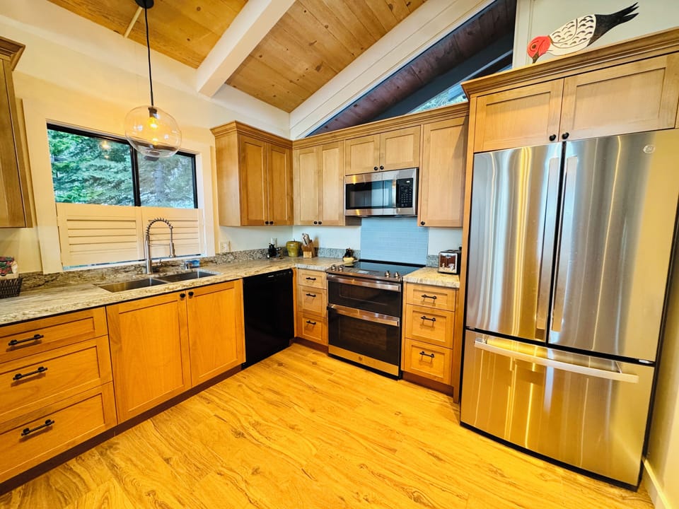 Fully stocked kitchen