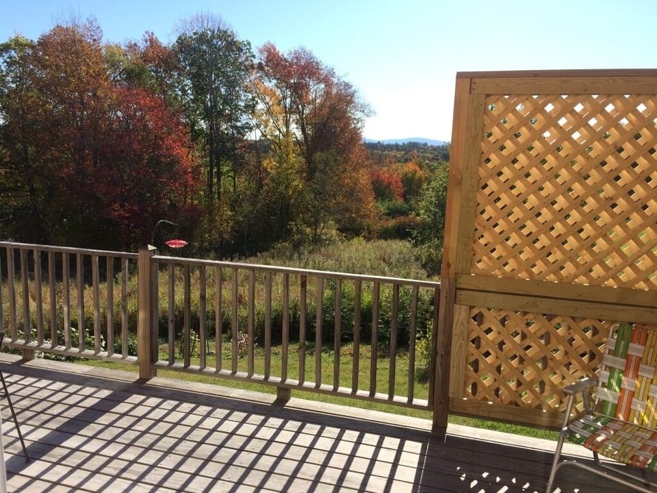 The view from the deck