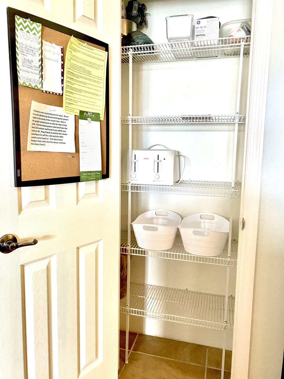 pantry located in kitchen