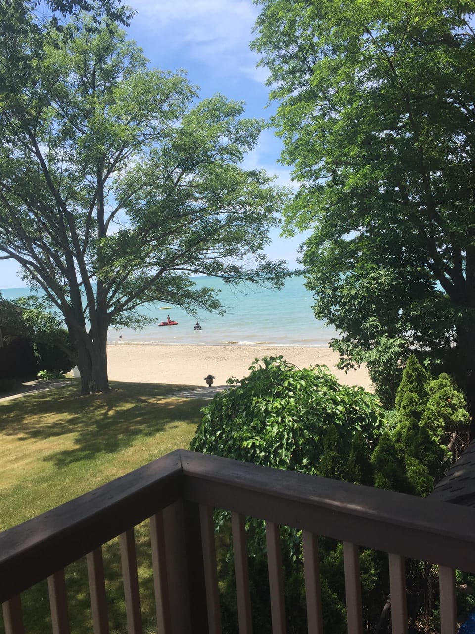 View from the balcony! With a great view of Lake Erie ! 
