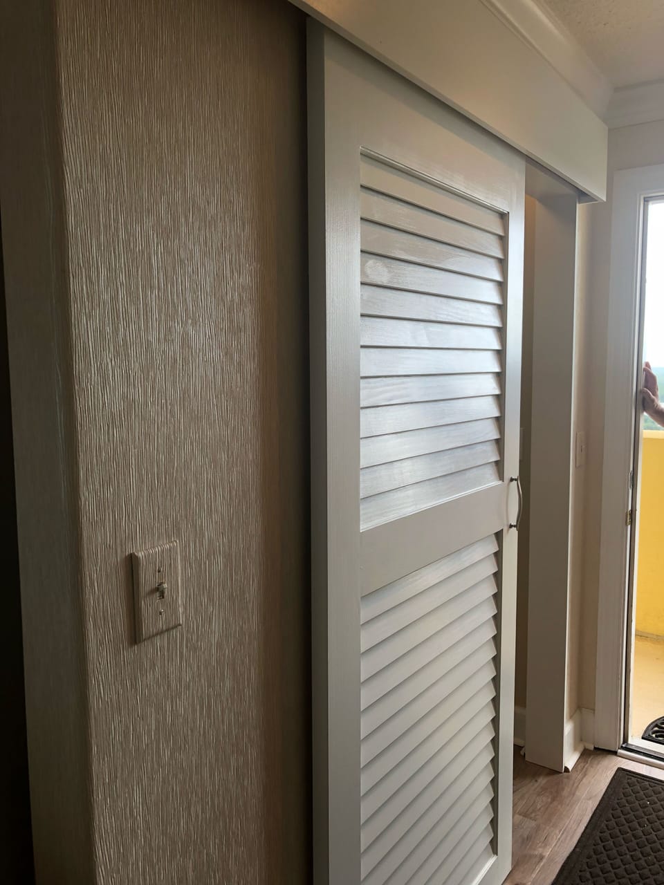 New laundry room sliding door