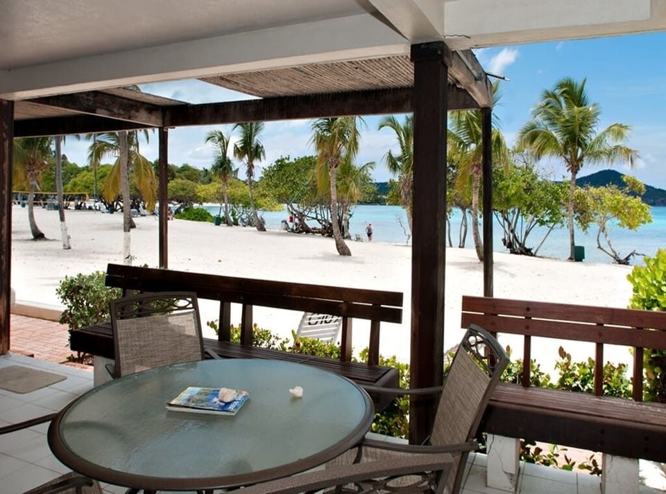 This IS the view from our patio! 37 steps to the water!  It has been remodeled.