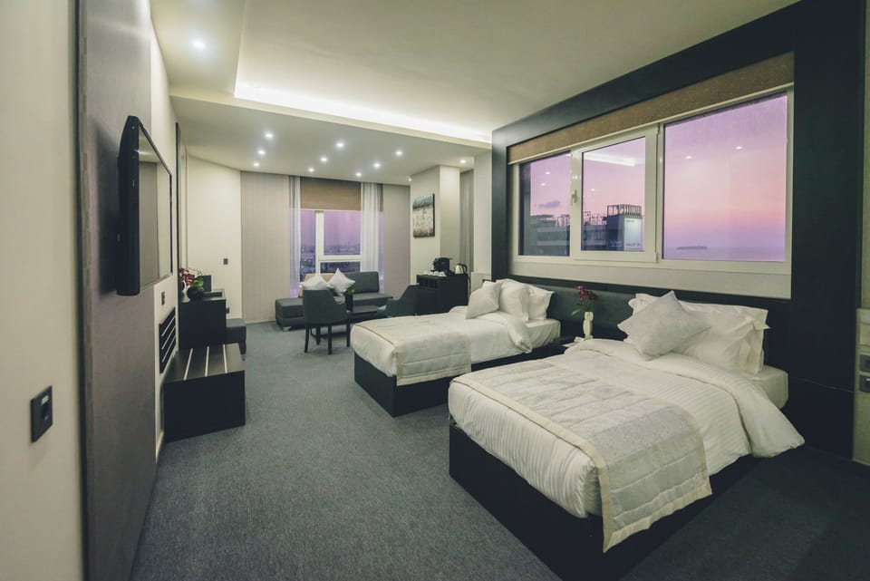 Deluxe Suite, Sea View | Egyptian cotton sheets, premium bedding, down comforters, pillowtop beds