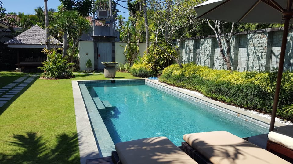 Deluxe Villa, 2 Bedrooms, Private Pool, Garden View | Terrace/patio
