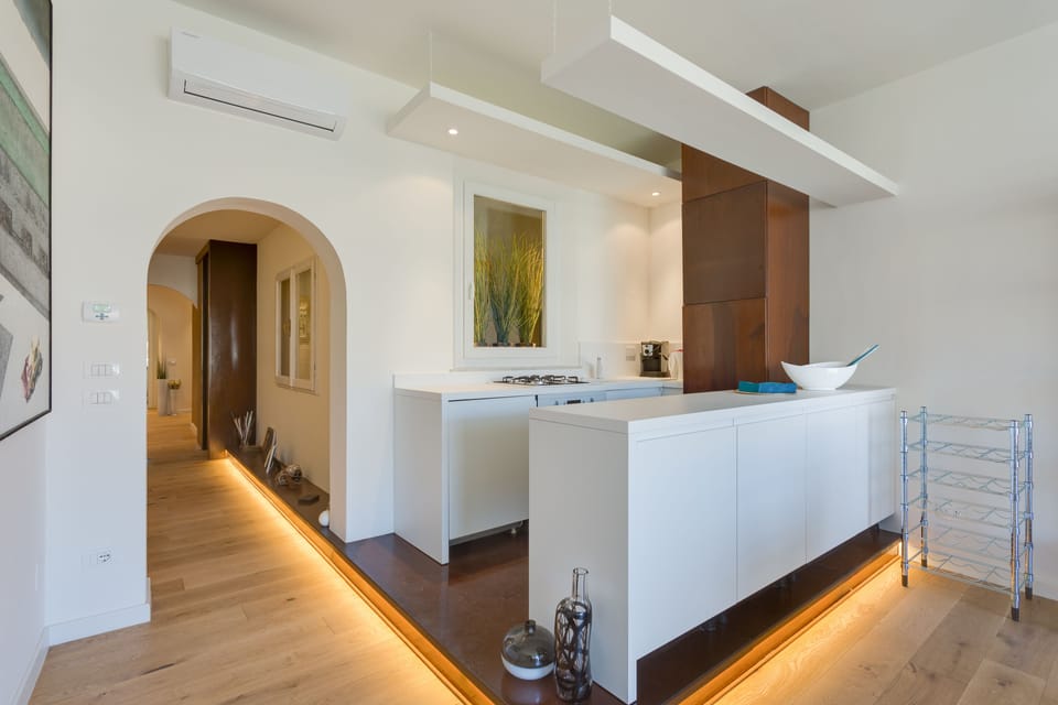 Apartment, 1 Bedroom | Private kitchen | Fridge, microwave, oven, stovetop