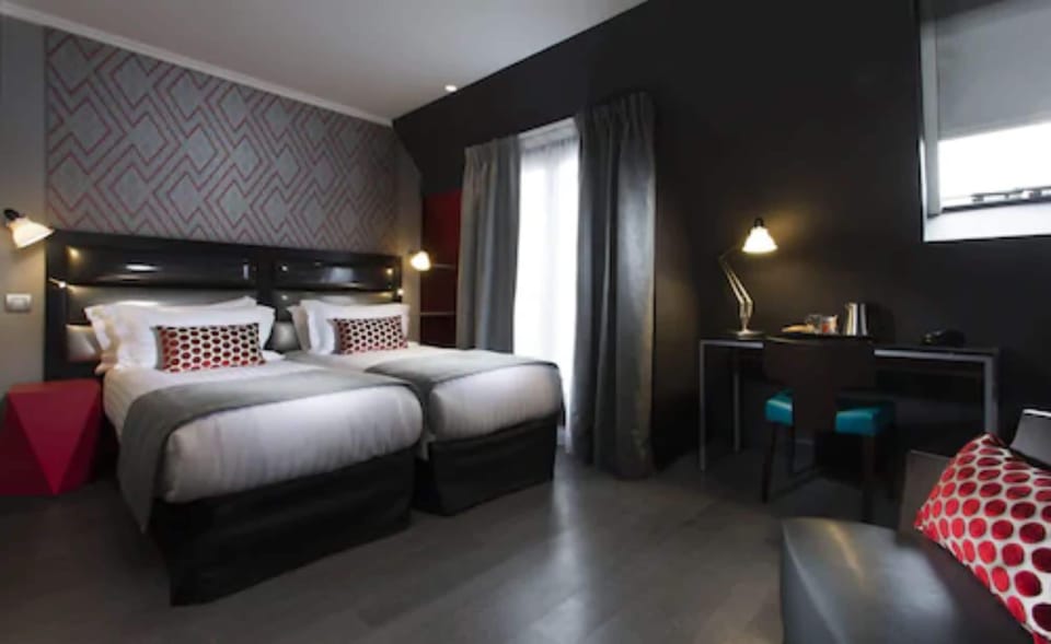 Premium bedding, desk, soundproofing, iron/ironing board