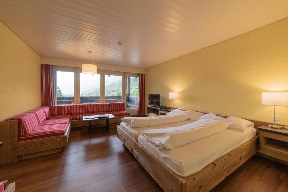 Double Room (Churfirsten) | Down comforters, in-room safe, desk, laptop workspace