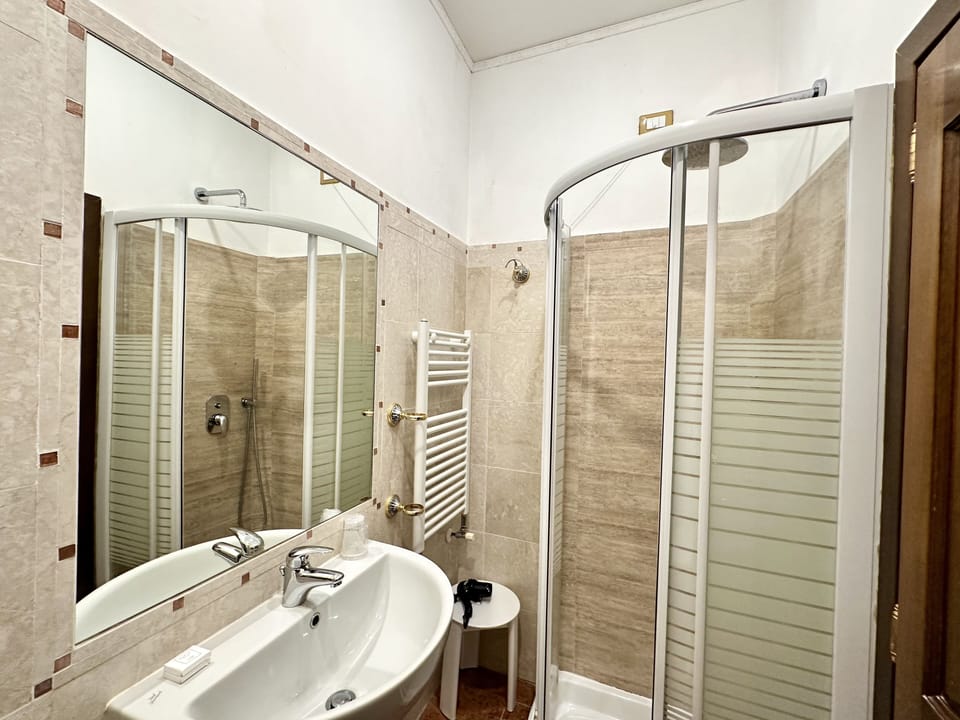 Deluxe Room | Bathroom | Shower, rainfall showerhead, hair dryer, bidet