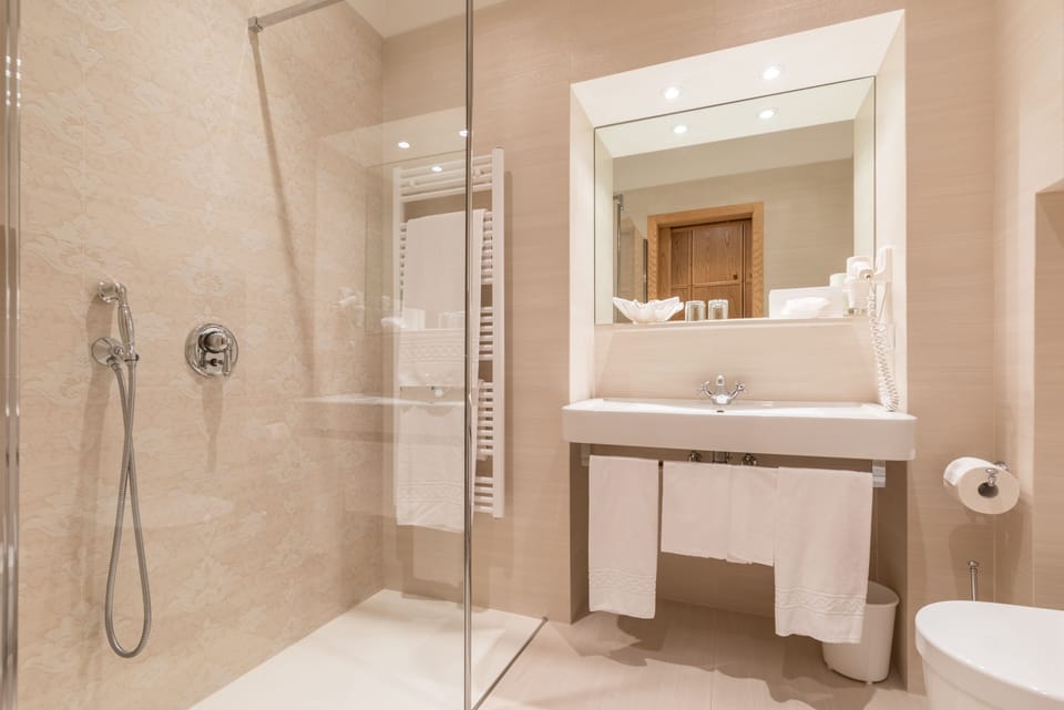 Junior Suite, Annex Building | Bathroom | Free toiletries, hair dryer, bathrobes, slippers