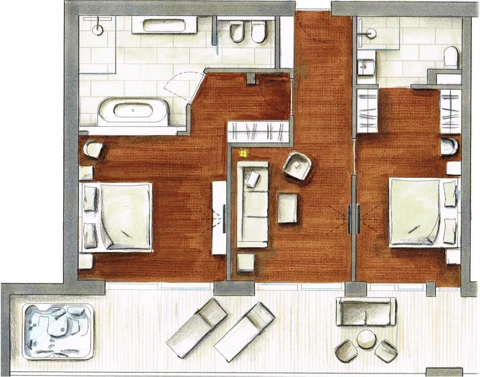 Luxury Suite | Floor plan