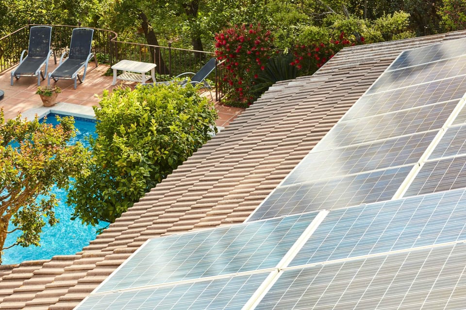 The estate runs entirely on renewable energy.
