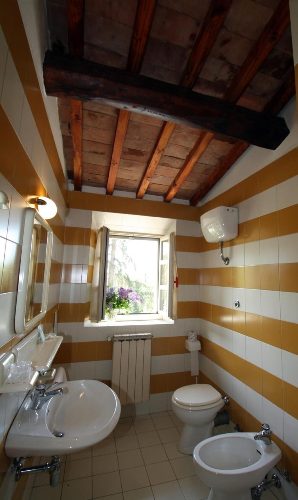 Combined shower/tub, hair dryer, bidet