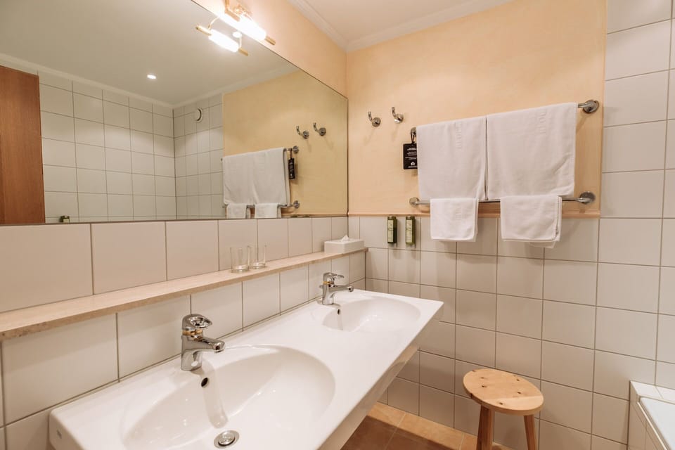 Free toiletries, hair dryer, bathrobes, slippers