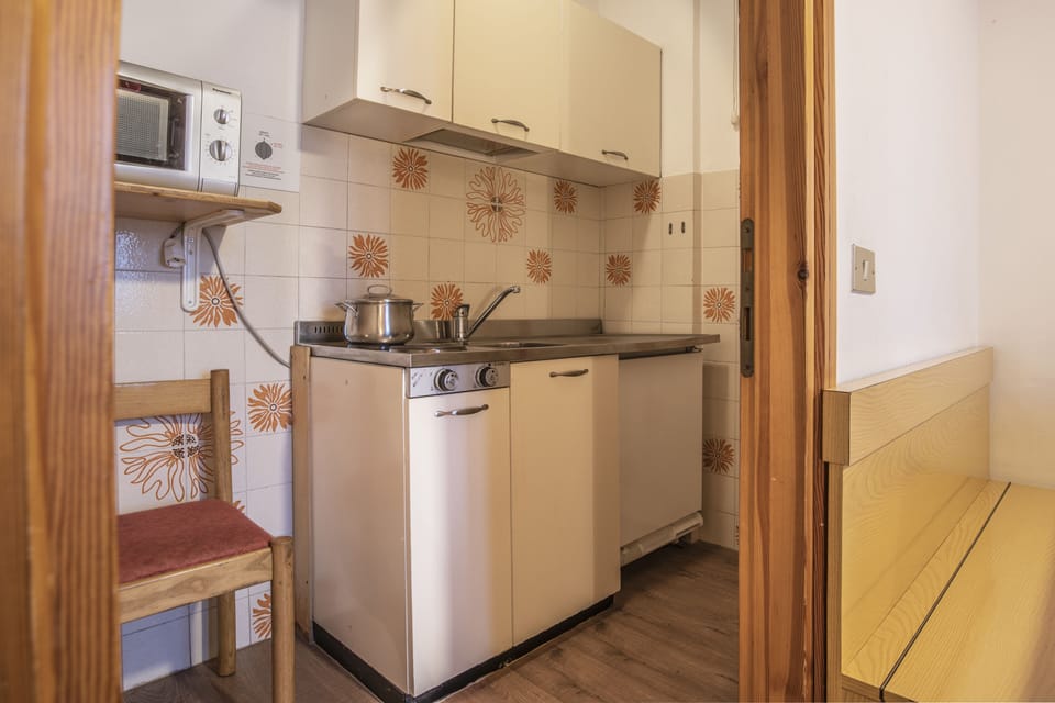 Economy Apartment, 1 Bedroom | Private kitchen | Fridge, microwave, stovetop