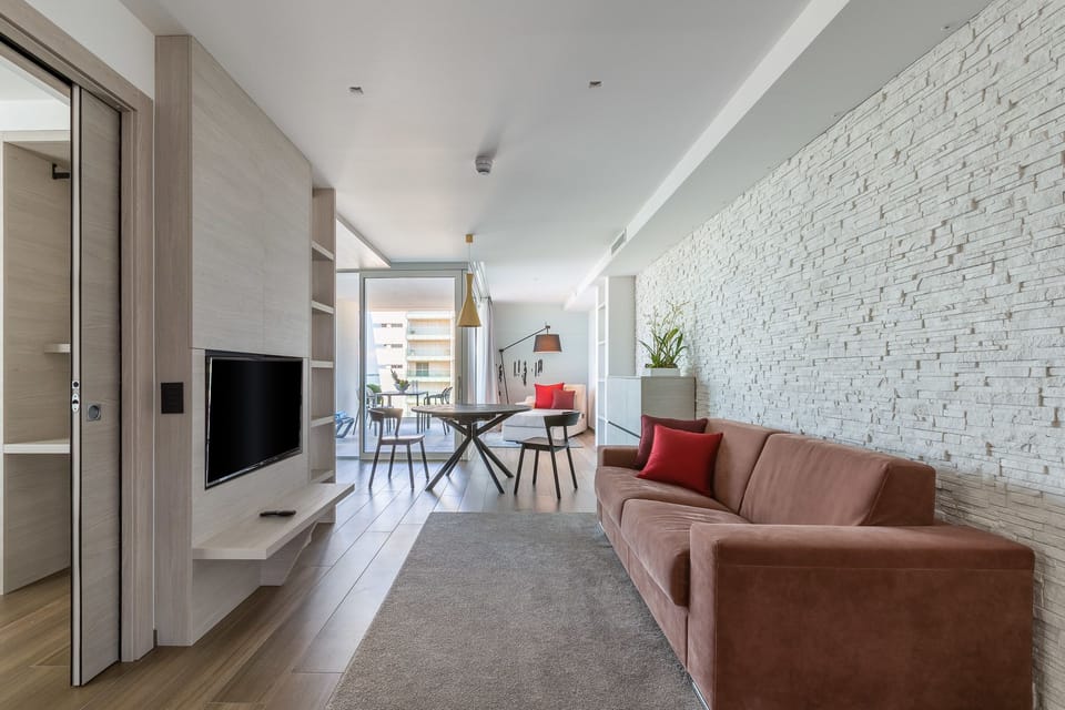 Deluxe Apartment, Annex Building (Large) | Living area | LCD TV