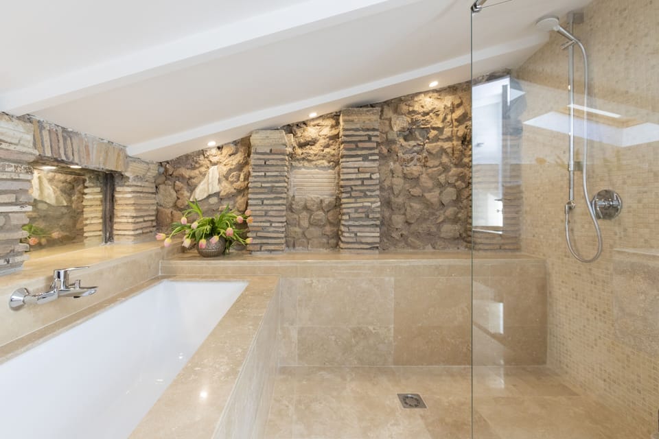 Free toiletries, hair dryer, bidet, towels