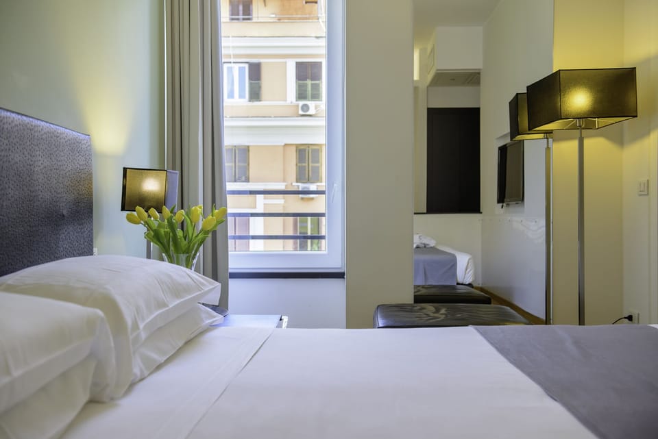 Egyptian cotton sheets, memory foam beds, minibar, in-room safe