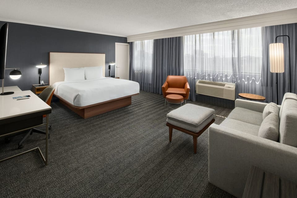 In-room safe, desk, iron/ironing board, free cribs/infant beds