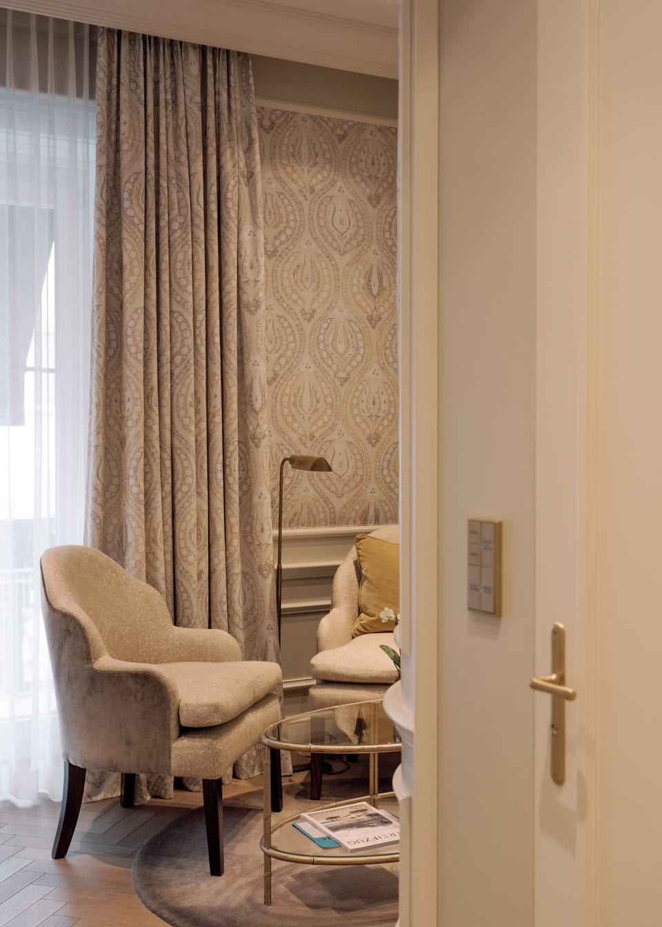 Signature Suite | Living area | 55-inch Smart TV with cable channels