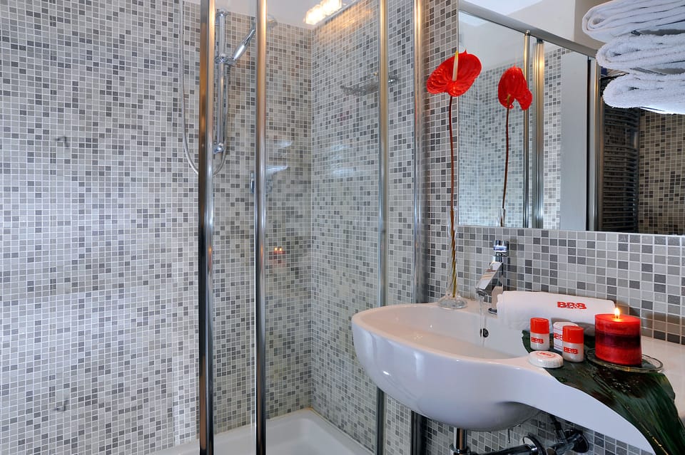Free toiletries, hair dryer, slippers, bidet