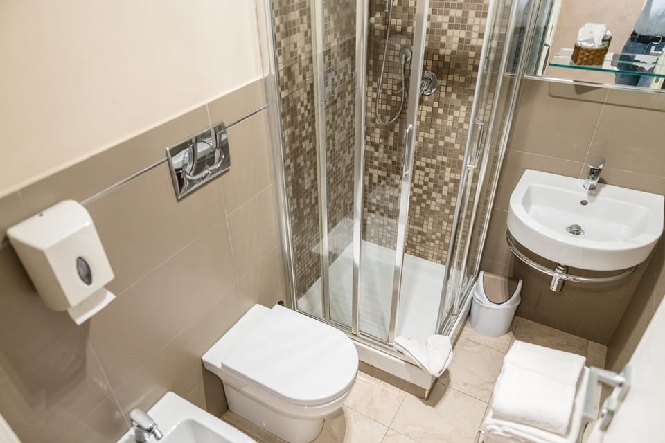 Superior Double Room | Bathroom | Shower, free toiletries, hair dryer, towels