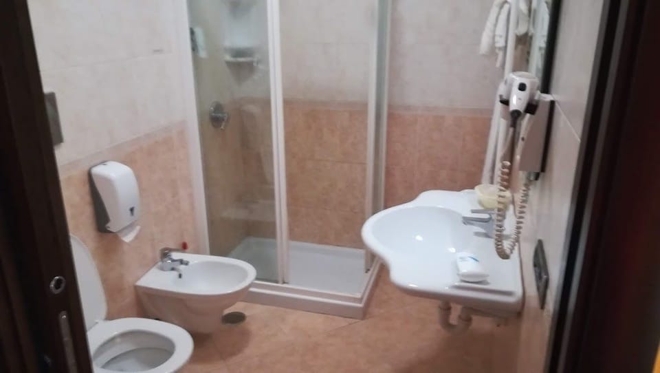Deep soaking tub, free toiletries, hair dryer, bidet