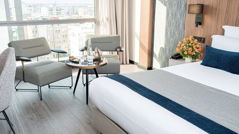 Premium bedding, minibar, in-room safe, desk