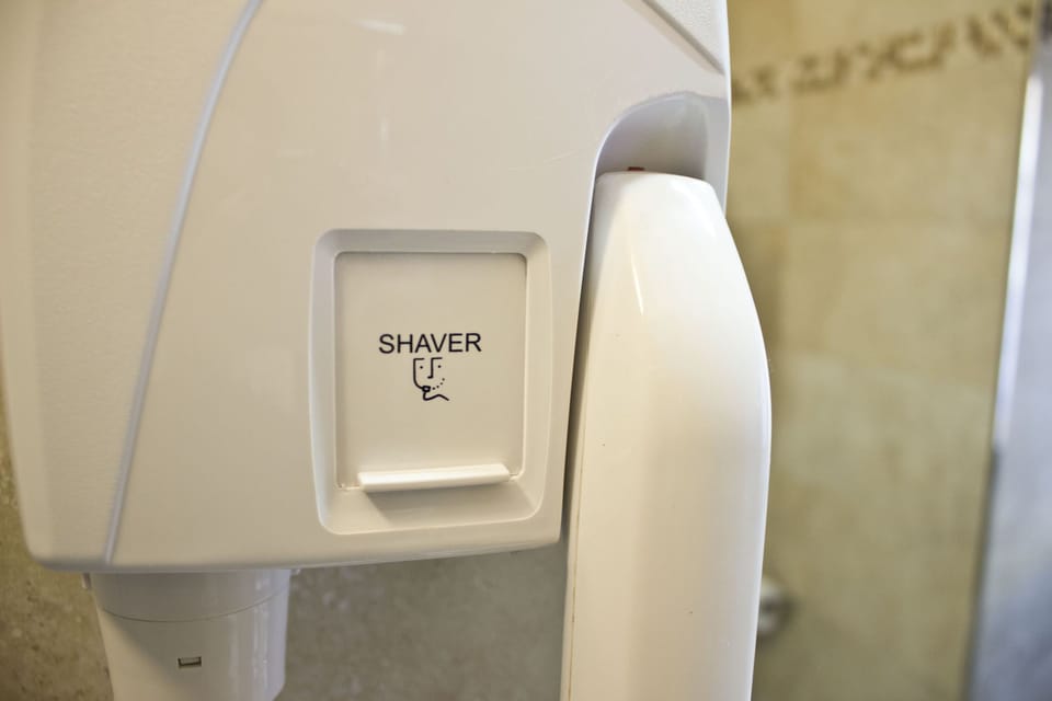 Free toiletries, hair dryer, bidet, towels