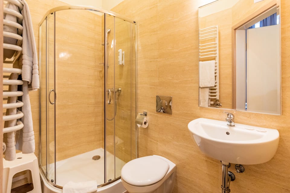 Superior Single Room, 1 Twin Bed | Bathroom | Shower, hair dryer, towels