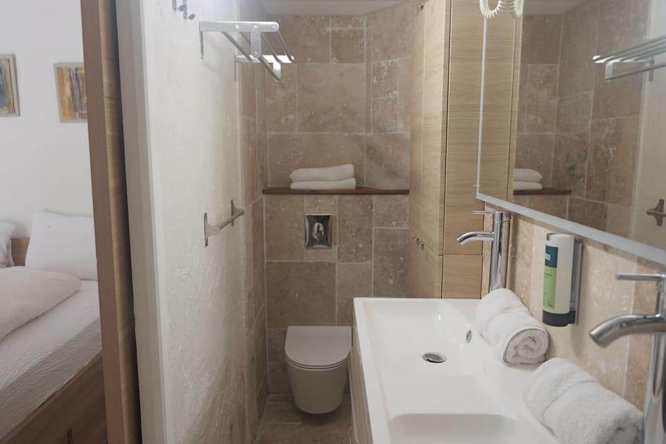 Family Room | Bathroom | Shower, free toiletries, hair dryer, towels