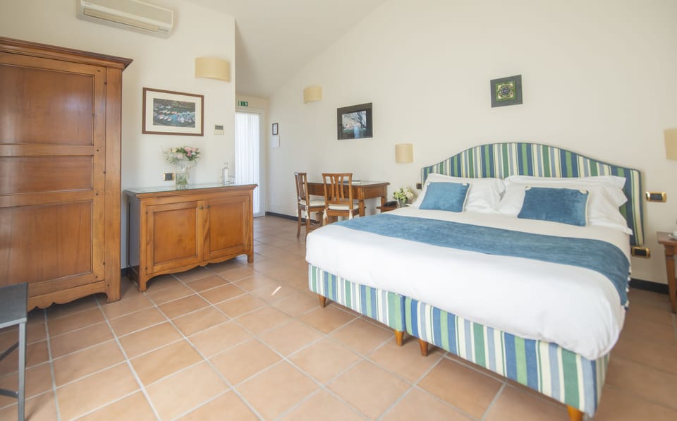 Double Room, Terrace, Hill View | Premium bedding, down comforters, minibar, in-room safe
