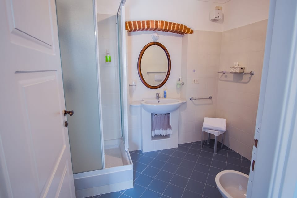 Double Room | Bathroom | Shower, free toiletries, hair dryer, bidet
