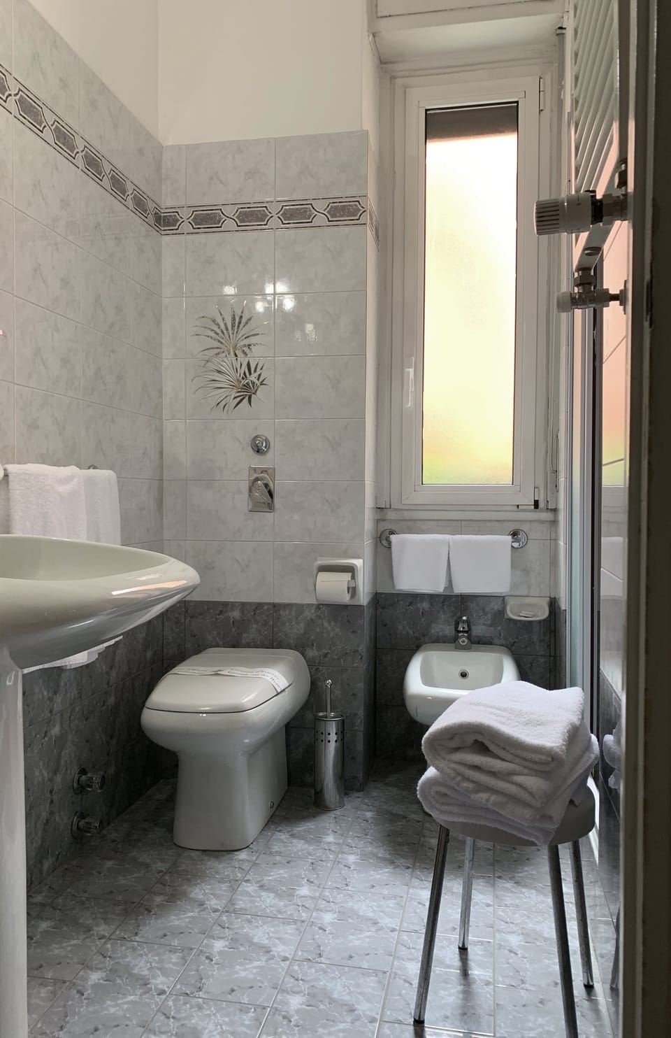 Double Room | Bathroom | Hair dryer, bidet, towels