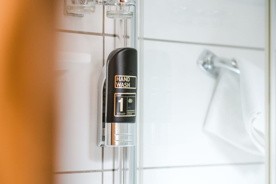 Double Room | Bathroom | Shower, hair dryer, towels