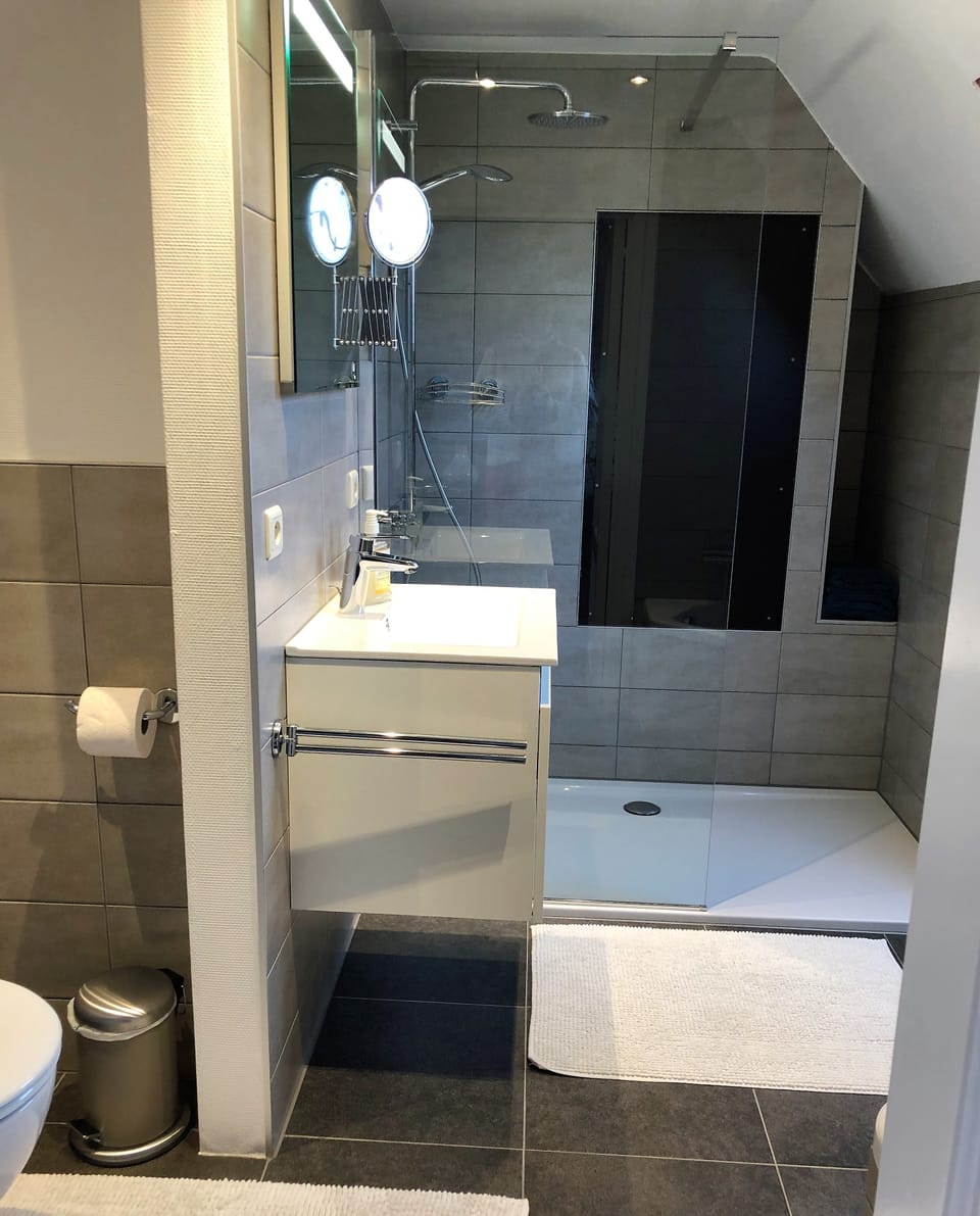 Deluxe Suite, 1 King Bed, Non Smoking, Canal View | Bathroom | Free toiletries, hair dryer, towels, soap
