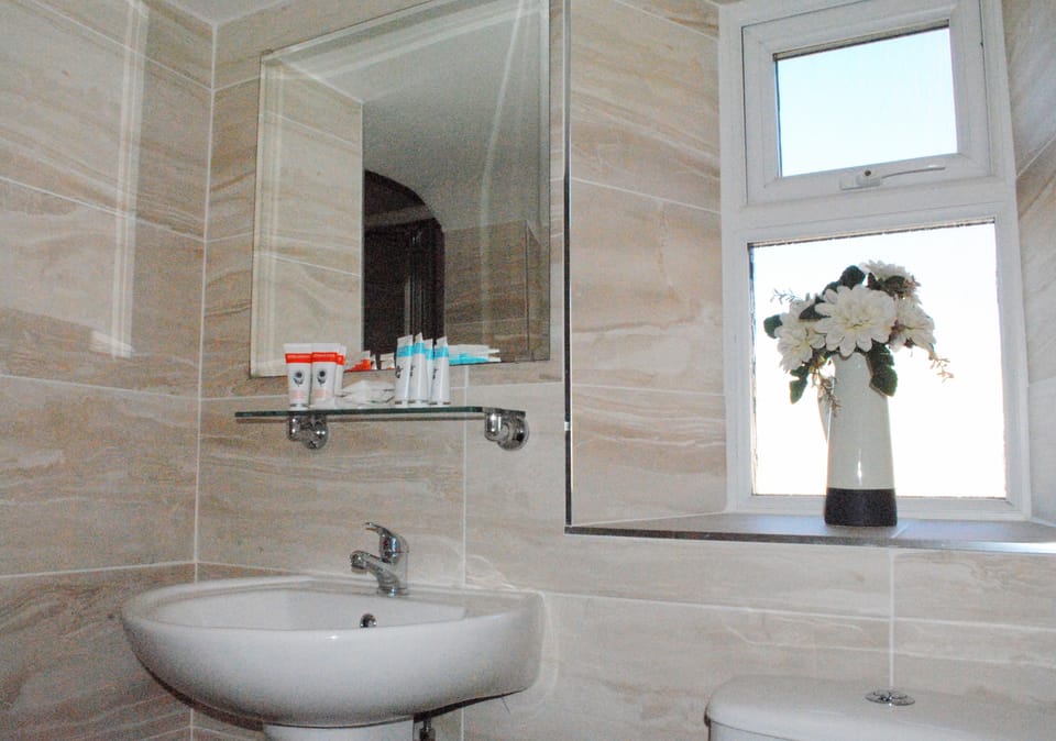 Standard Twin Room, 2 Twin Beds, Ensuite, City View | Bathroom | Shower, free toiletries, hair dryer, towels