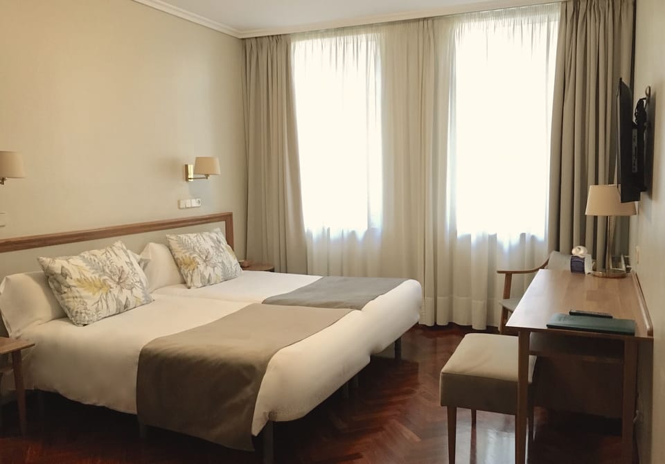 In-room safe, desk, laptop workspace, blackout drapes