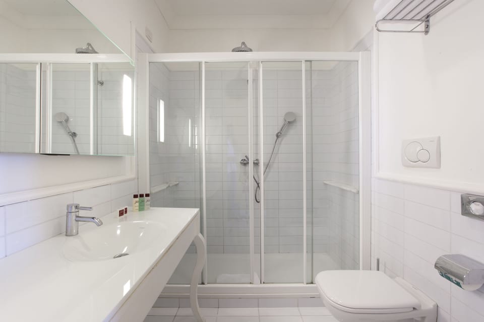 Free toiletries, hair dryer, towels
