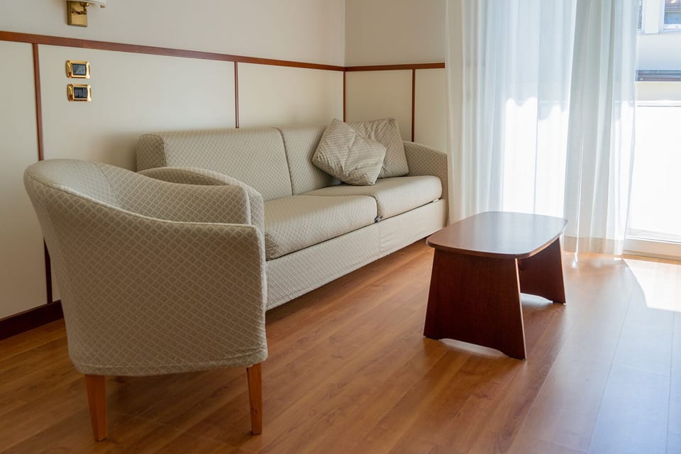 Suite | Living area | 30-inch LED TV with satellite channels, TV