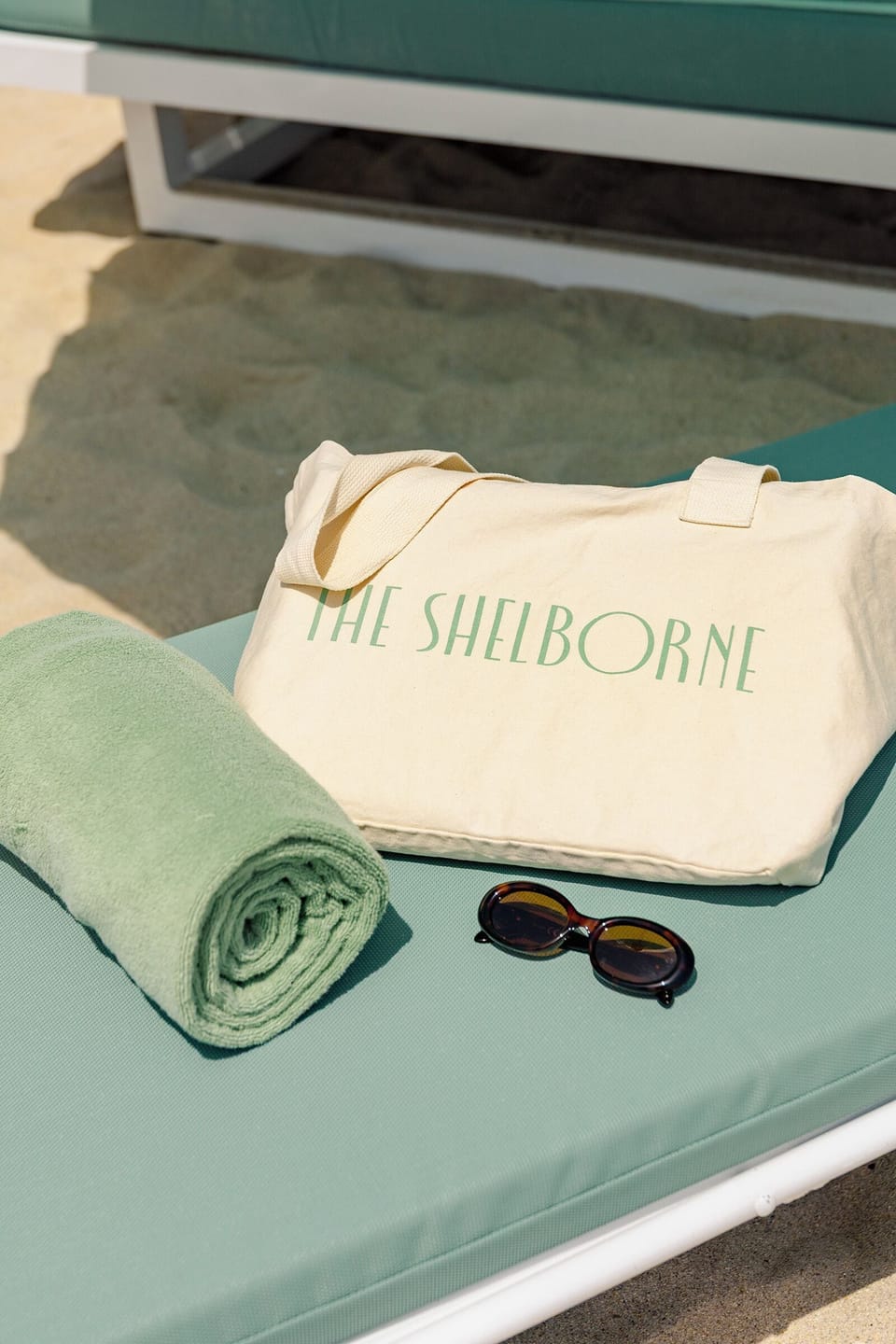 Private beach, white sand, free beach cabanas, sun loungers