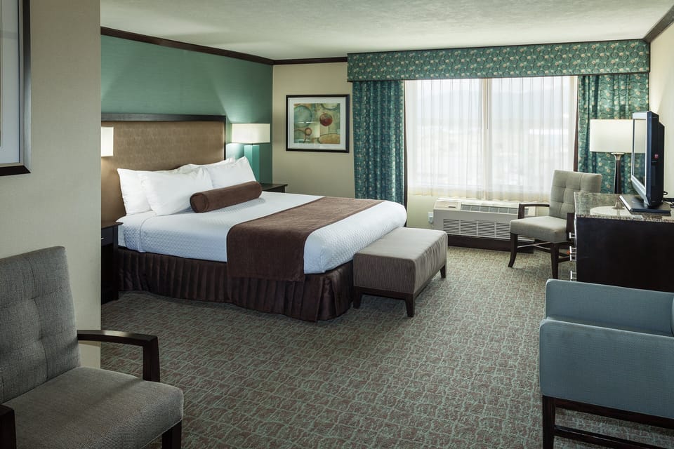 Junior Suite, 1 King Bed | Desk, blackout drapes, iron/ironing board, free WiFi