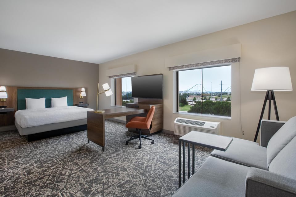 One king studio suite non smoking | Blackout drapes, iron/ironing board, free cribs/infant beds, free WiFi