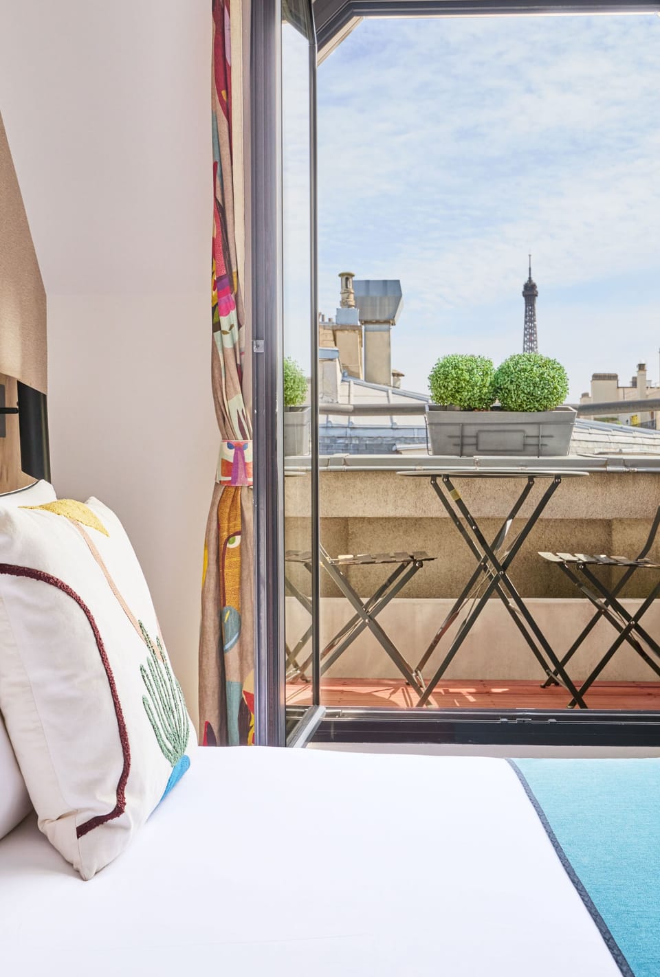 Deluxe Room, Balcony (Eiffel Tower) | Premium bedding, minibar, in-room safe, individually decorated