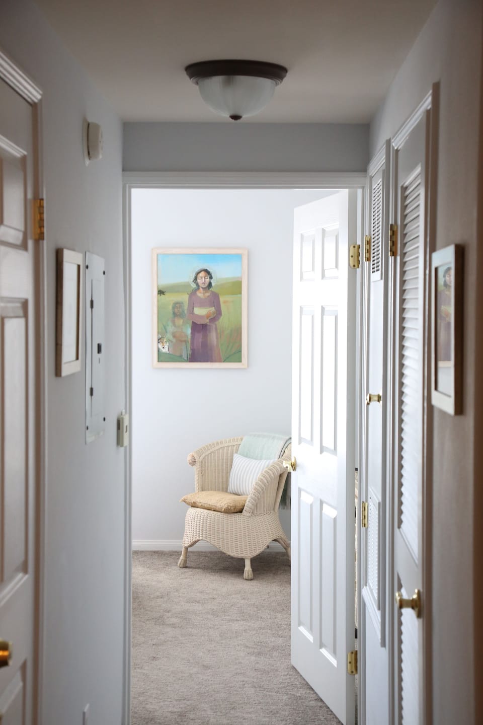 Hallway into Master Bedroom
