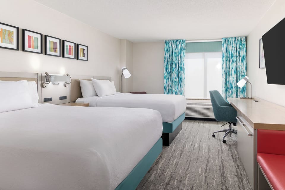 Room, 2 Queen Beds | Premium bedding, pillowtop beds, in-room safe, desk