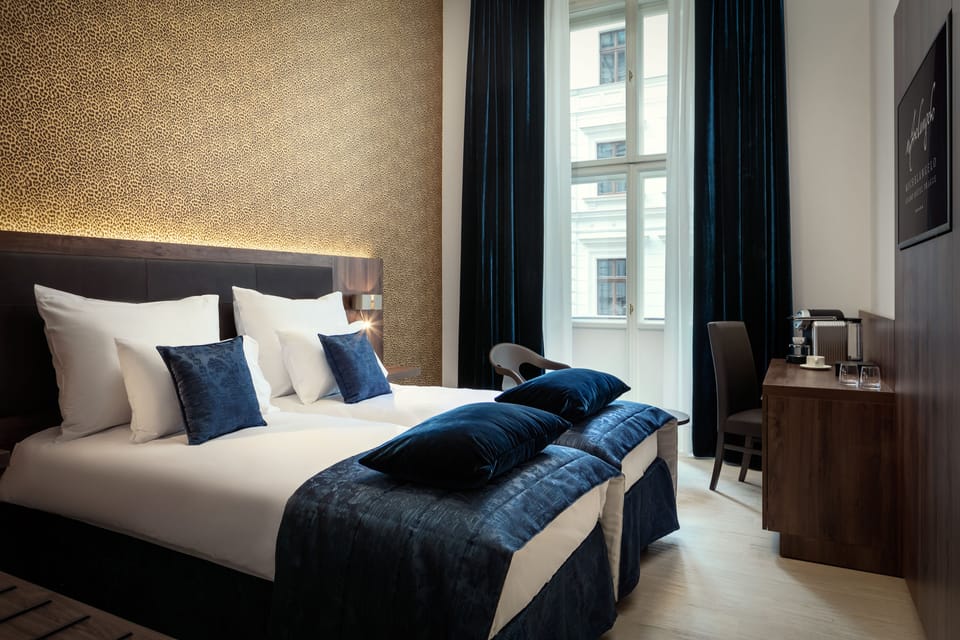 Premium bedding, memory foam beds, minibar, in-room safe