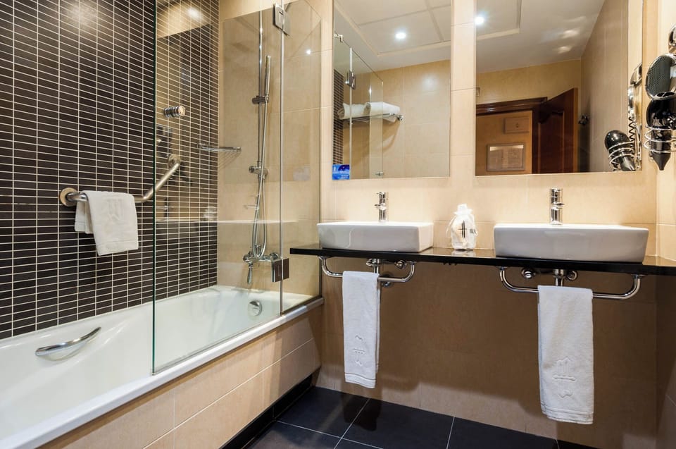 Deluxe Room | Bathroom | Free toiletries, hair dryer, towels, soap