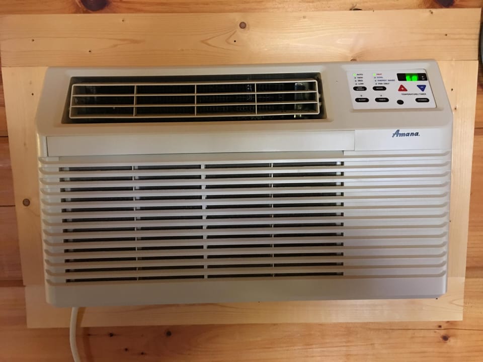 Heat pump to keep you warm in the winter and cool in the summer!